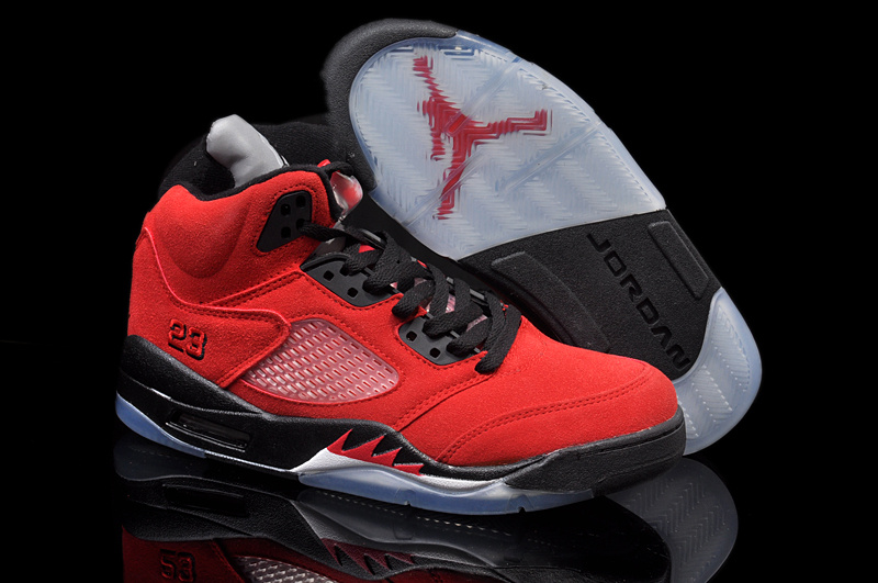 Air Jordan 5 Mens Shoes Red/Black Online